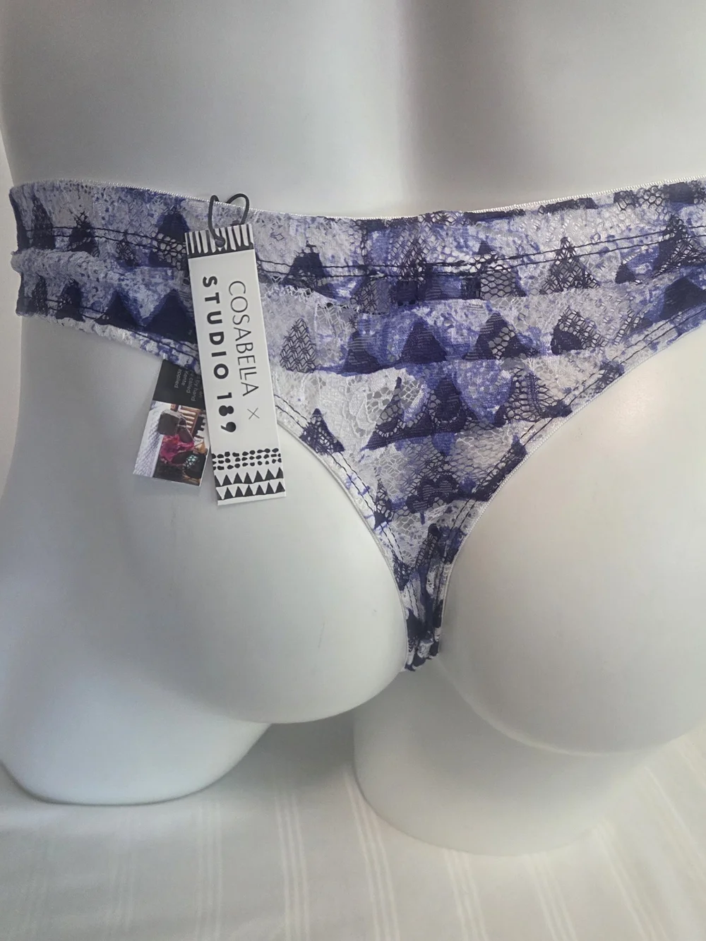 Cosabella Mjazj  White Printed Bikini Clasdic G String